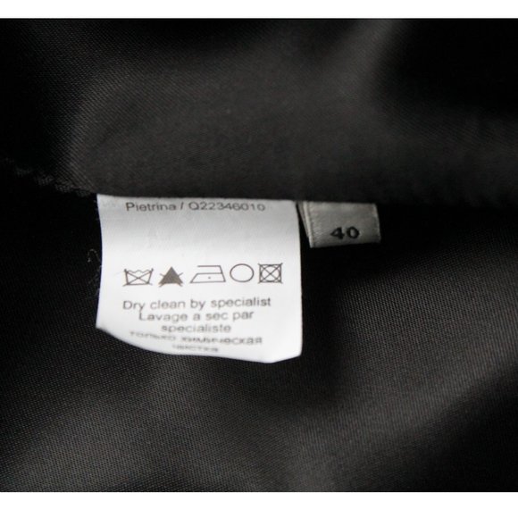 By Malene Birger Long Sheep Nappa Leather Coat / EU 40 Large Black Studs Jacket - Picture 14 of 14